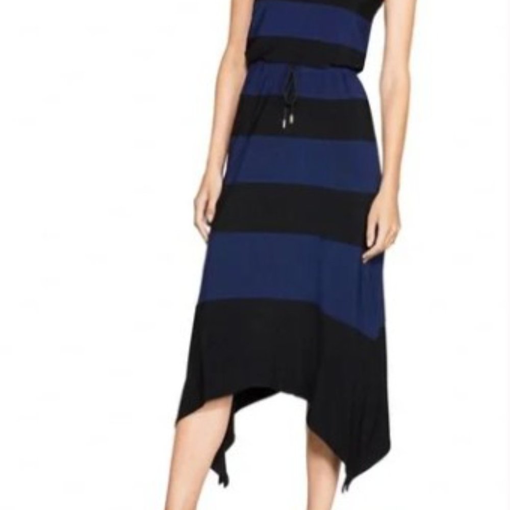 White House Black Market WHBM Colorblock Maxi Dress